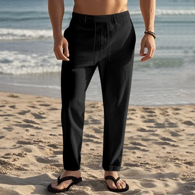 Calça masculina em Linho Romani
