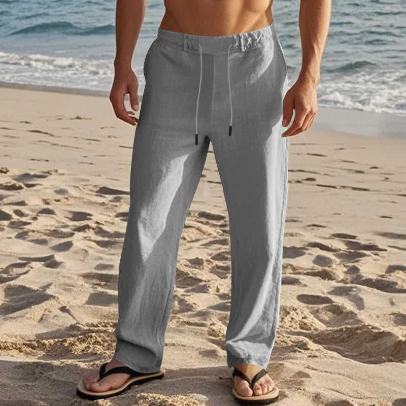Calça masculina em Linho Romani